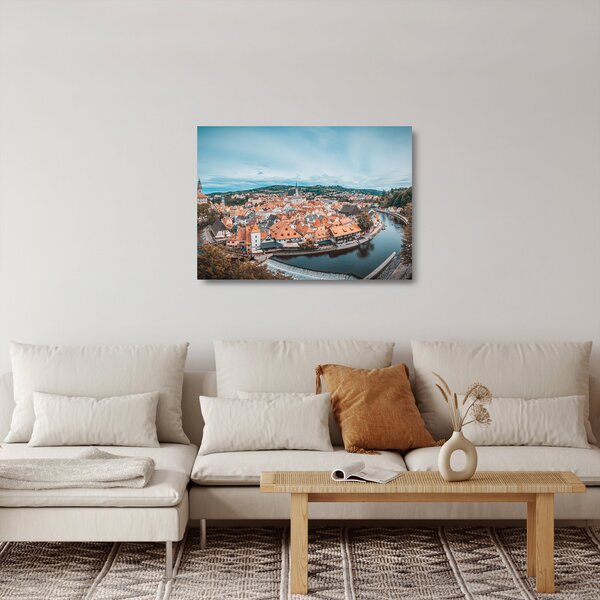 Staklena slika - Český Krumlov (70x50 cm)