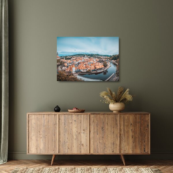Staklena slika - Český Krumlov (70x50 cm)