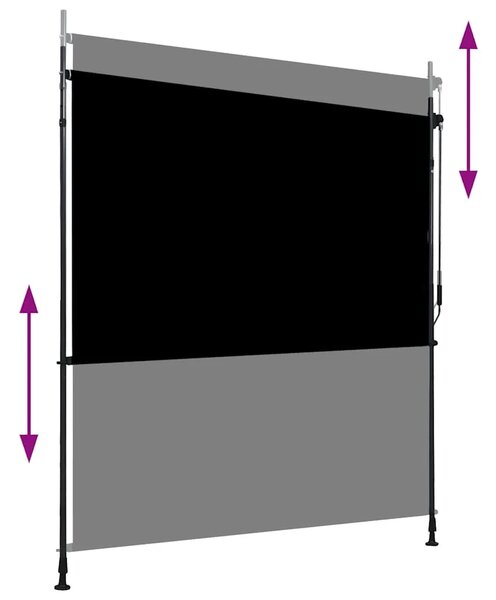 Vanjska roleta 200 x 270 cm antracit - Antracit 200 x 270 cm 1 Podesiva visina (225 – 275 cm)