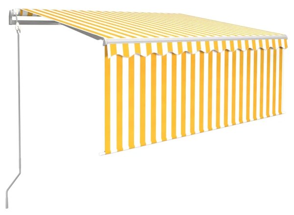 Automatska tenda na uvlačenje s roletom 3 5 x 2 5 m žuto-bijela - Žuta i bijela 3.5 x 2.5 m 1 Žuta i bijela