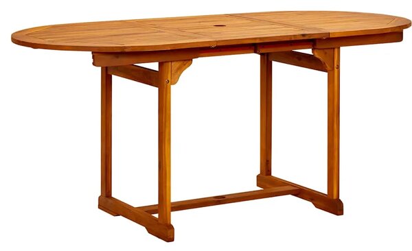 Vrtni stol - Blagovaonski stol (120-170) x 80 x 75 cm od drva bagrema - 170 x 80 x 75 cm 1 Ovalno 170 x 80 x 75 cm
