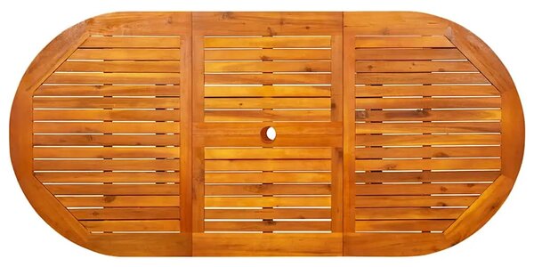 Vrtni stol - Blagovaonski stol (120-170) x 80 x 75 cm od drva bagrema - 170 x 80 x 75 cm 1 Ovalno 170 x 80 x 75 cm