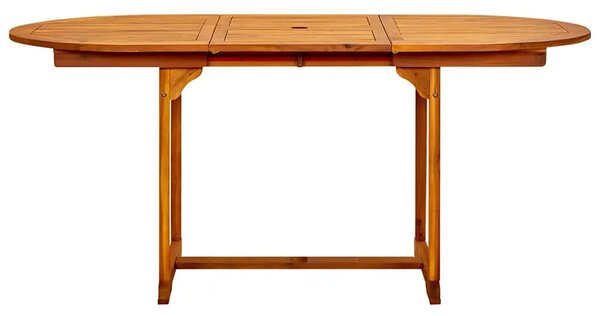 Vrtni stol - Blagovaonski stol (120-170) x 80 x 75 cm od drva bagrema - 170 x 80 x 75 cm 1 Ovalno 170 x 80 x 75 cm