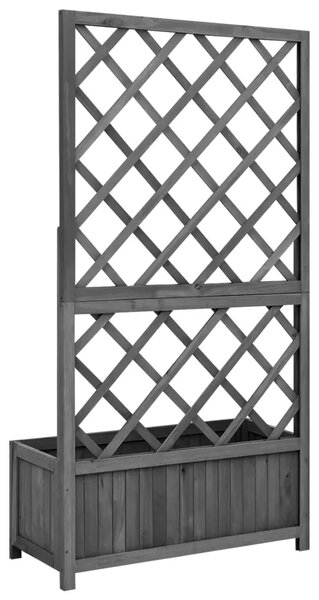Sadilica s rešetkom crna 70x30x135 cm od masivne jelovine - Crna 70 x 30 x 135 cm 1 Crna