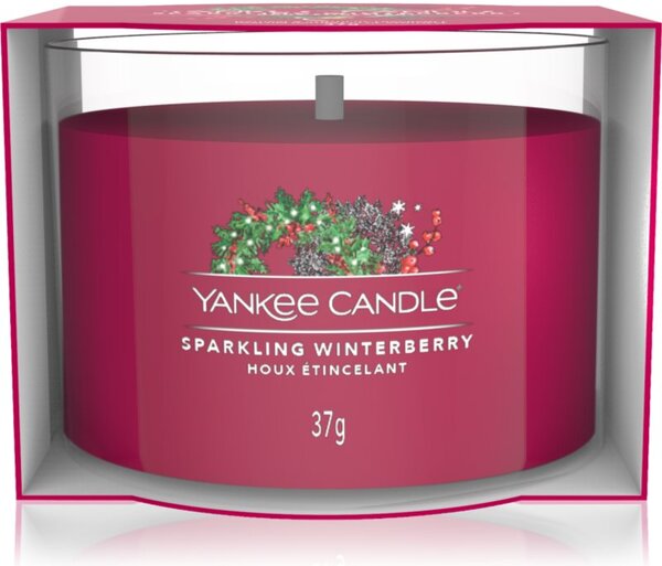 Yankee Candle Sparkling Winterberry mala mirisna svijeća bez staklene posude 37 g