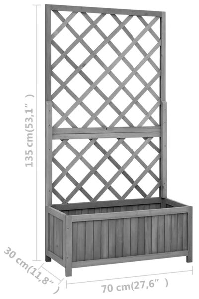 Sadilica s rešetkom crna 70x30x135 cm od masivne jelovine - Crna 70 x 30 x 135 cm 1 Crna