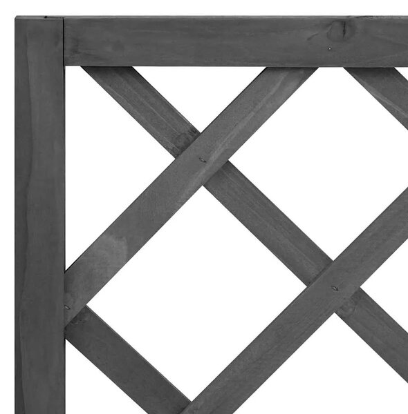 Sadilica s rešetkom crna 70x30x135 cm od masivne jelovine - Crna 70 x 30 x 135 cm 1 Crna
