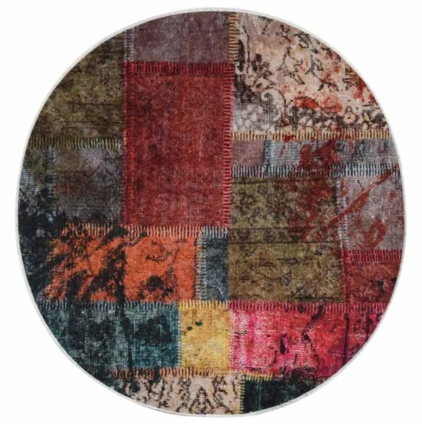 Perivi tepih s patchworkom φ 120 cm raznobojni - Patchwork Ø 120 cm Patchwork Ø 120 cm