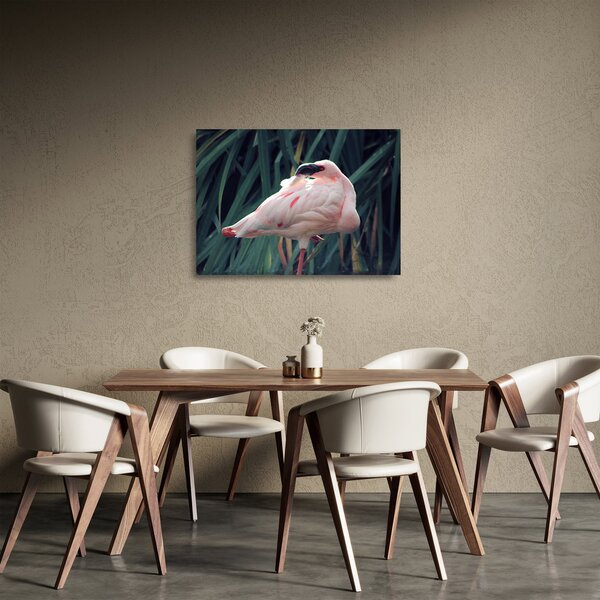 Staklena slika - Flamingo (70x50 cm)