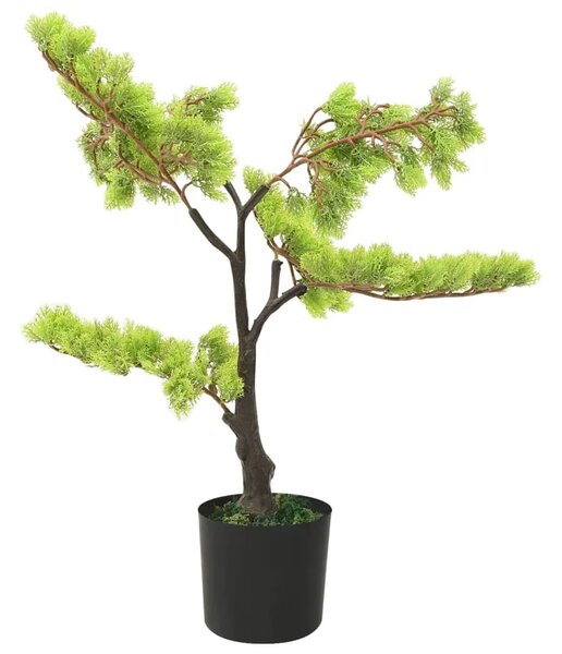 Umjetni bonsai čempres s posudom 60 cm zeleni - Crna i zelena 60 cm 1 Crna i zelena