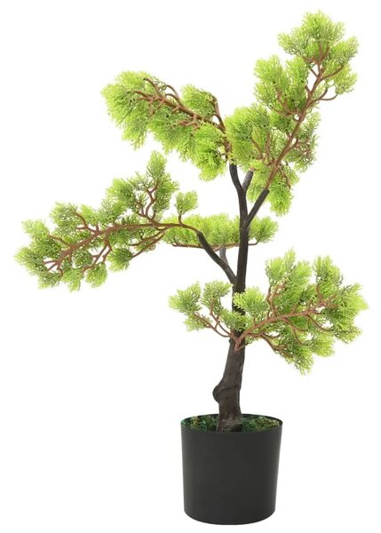 Umjetni bonsai čempres s posudom 60 cm zeleni - Crna i zelena 60 cm 1 Crna i zelena