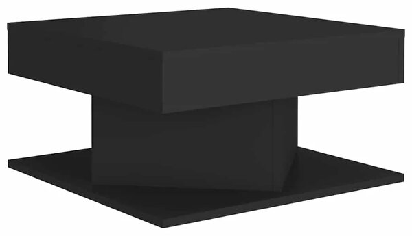 Stolić za kavu crni 57 x 57 x 30 cm od konstruiranog drva - Crna 1 Crna