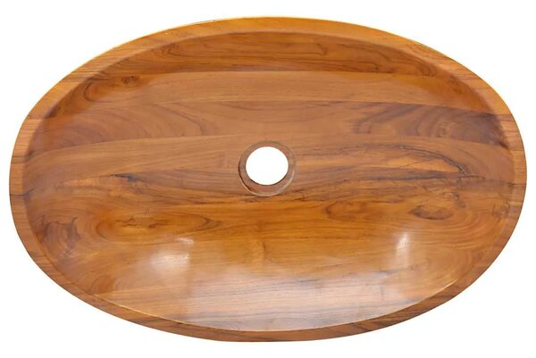 Lavabo - Umivaonik od masivne tikovine 60 x 40 x 10 cm