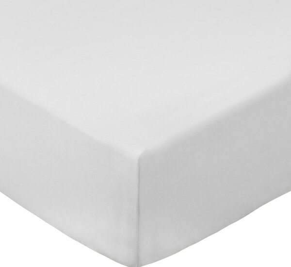 Bijela plahta s gumom od pamučnog perkala 90x190 cm Cotton Percale – Bianca