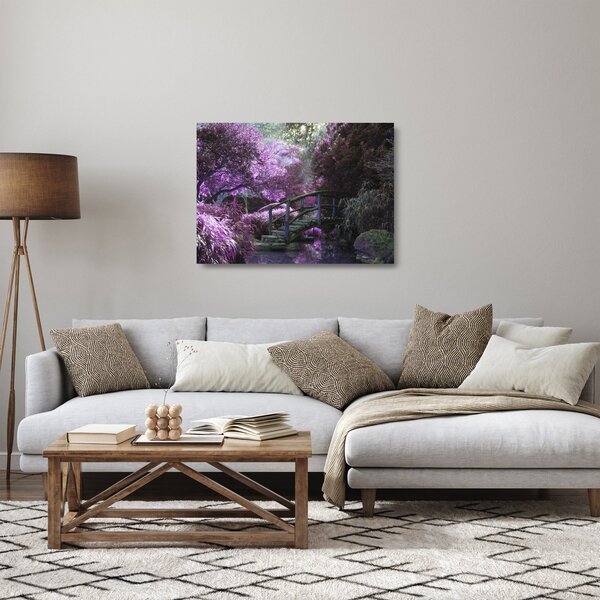Staklena slika - Mistični vrt (70x50 cm)