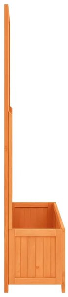 Sadilica s rešetkom smeđa 70x30x135 cm od masivne jelovine - Smeđa 70 x 30 x 135 cm 1 Smeđa
