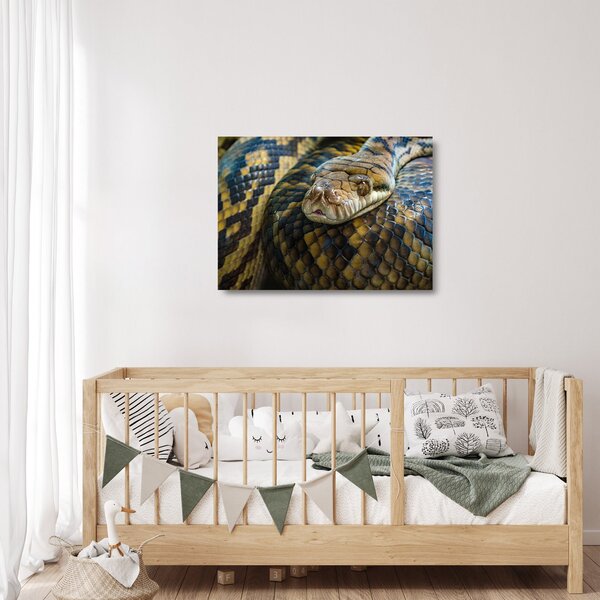 Staklena slika - Piton (70x50 cm)
