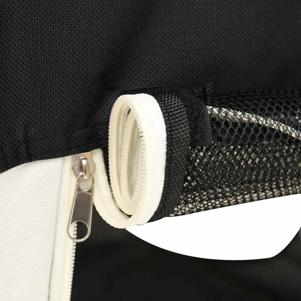 Sklopiva ogradica za pse s torbom za nošenje crna 125x125x61 cm - Crna 125 x 125 x 61 cm 1 Crna