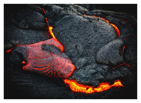 Staklena slika - Lava (70x50 cm)