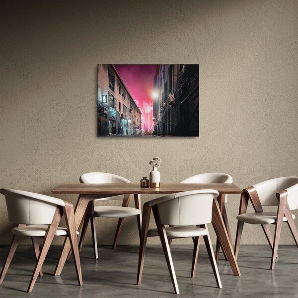 Staklena slika vatrometa u Marseilleu (70x50 cm)