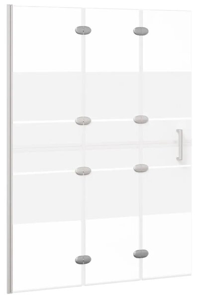 Sklopiva pregrada za tuš ESG 100 x 140 cm bijela - 100 x 140 cm 100 x 140 cm