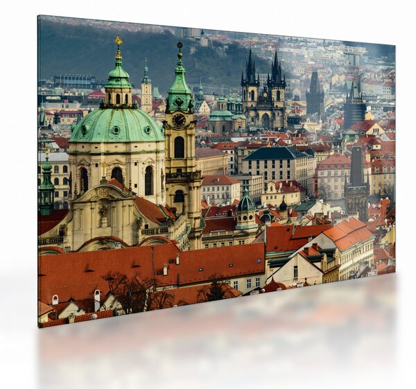 Staklena slika - Panorama Praga (70x50 cm)