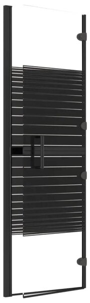 Sklopiva pregrada za tuš ESG 100 x 140 cm crna - 100 x 140 cm 100 x 140 cm