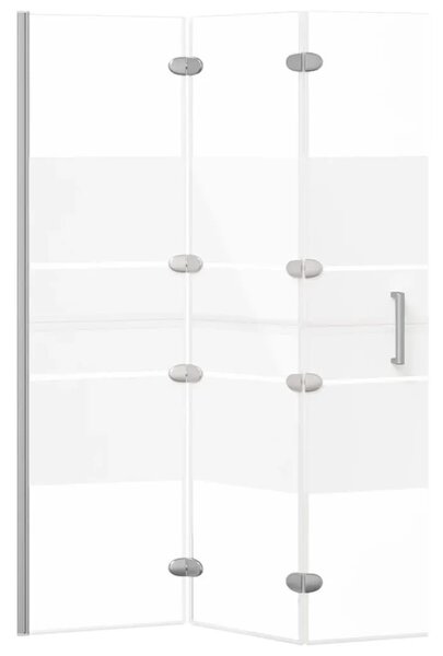 Sklopiva pregrada za tuš ESG 100 x 140 cm bijela - 100 x 140 cm 100 x 140 cm