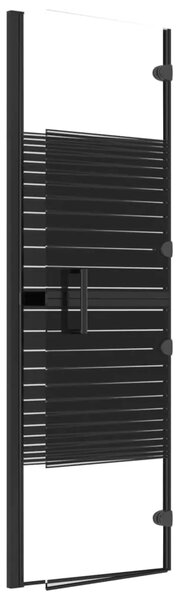 Sklopiva pregrada za tuš ESG 80 x 140 cm crna - 80 x 140 cm 80 x 140 cm
