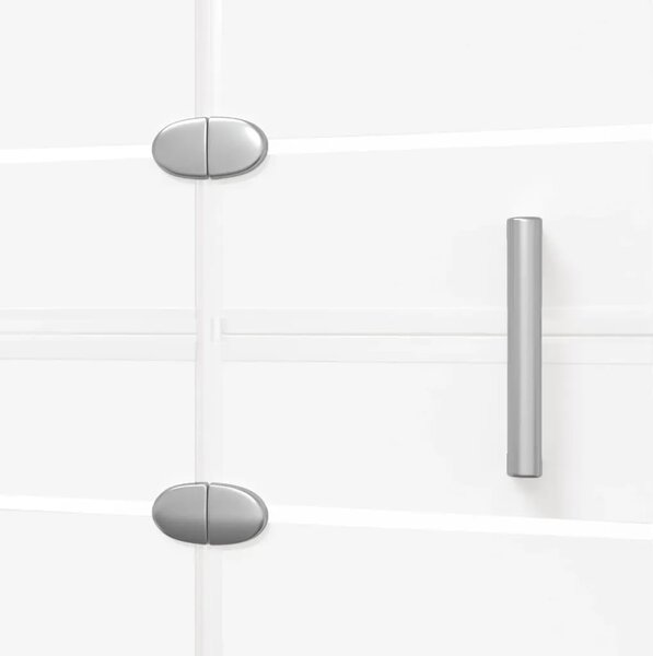 Sklopiva pregrada za tuš ESG 100 x 140 cm bijela - 100 x 140 cm 100 x 140 cm