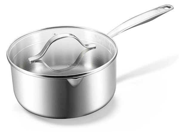 BE Living Lončić s drškom i poklopcem Stainless Steel 20 cm nehrđajući čelik