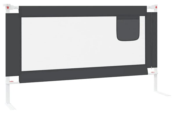 Sigurnosna ograda za dječji krevet tamnosiva 150x25 cm tkanina - Tamno siva 150 x 25 cm 1 Tamno siva