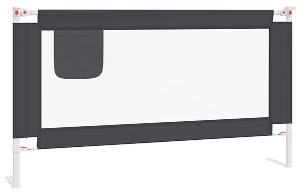 Sigurnosna ograda za dječji krevet tamnosiva 150x25 cm tkanina - Tamno siva 150 x 25 cm 1 Tamno siva