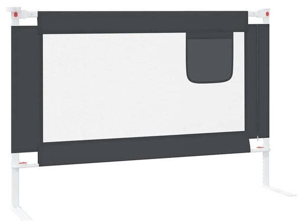 Sigurnosna ograda za dječji krevet tamnosiva 100x25 cm tkanina - Tamno siva 100 x 25 cm 1 Tamno siva