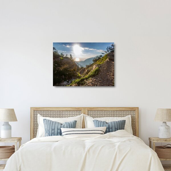 Staklena slika - Planina Olimp (70x50 cm)