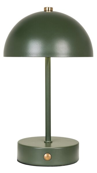 Tamno zelena LED stolna lampa s metalnim sjenilom (visina 25 cm) Holt – House Nordic
