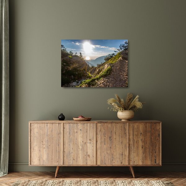 Staklena slika - Planina Olimp (70x50 cm)