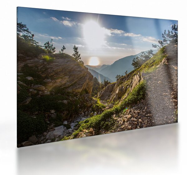 Staklena slika - Planina Olimp (70x50 cm)