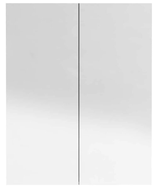 Kupaonski ormarić s ogledalom 60x15x75 cm MDF sjajni crni - Sjajna crna 1 Sjajna crna