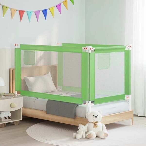 Sigurnosna ograda za dječji krevet zelena 150 x 25 cm tkanina - Zelena 150 x 25 cm 1 Zelena