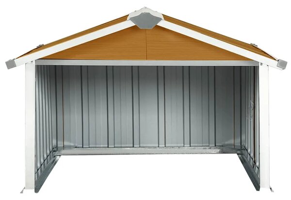 Vrtna kućica - Vrtno spremište za robotsku kosilicu 92x97x63 cm čelično smeđe - Smeđa 1 Smeđa