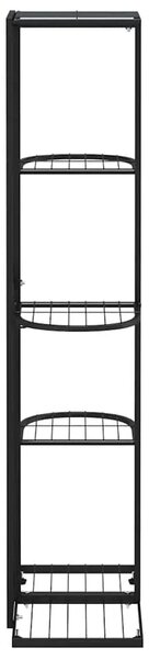 Stalak za cvijeće s 5 razina 43 x 22 x 98 cm crni metalni - Crna 43 x 22 x 98 cm 1 Crna