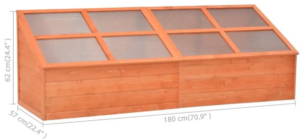Staklenik od drva 180 x 57 x 62 cm - 180 x 57 x 62 cm 1 180 x 57 x 62 cm