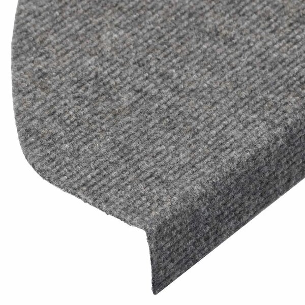 Ljepljivi tepisi za stepenice 15 kom 65x22 5x3 5 cm sivi - Siva 65 x 22.5 x 3.5 cm 15 Siva