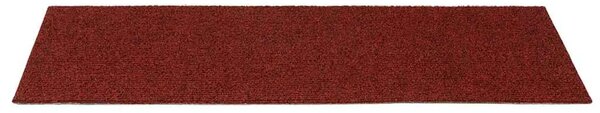 Prostirke za stepenice samoljepljive 15 kom 60x25 cm bordo crvene pravokutne - Bordo crvena 60 x 25 cm 15 Bordo crvena