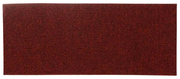 Prostirke za stepenice samoljepljive 15 kom 60x25 cm bordo crvene pravokutne - Bordo crvena 60 x 25 cm 15 Bordo crvena