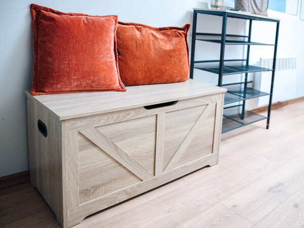 Spremnik LEHAC s poklopcem 100x46cm, hrast sonoma