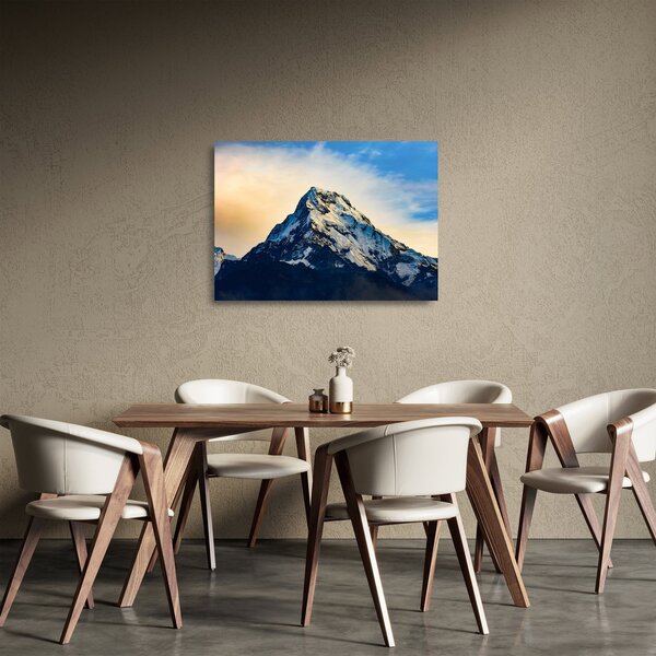 Staklena slika snježnih planina, Nepal (70x50 cm)