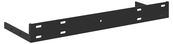 Plutajuće zidne police 2 kom hrast i bijele 50x23 5x3 8 cm MDF - Boja hrasta i bijela 50 x 23.5 x 3.8 cm 2 1