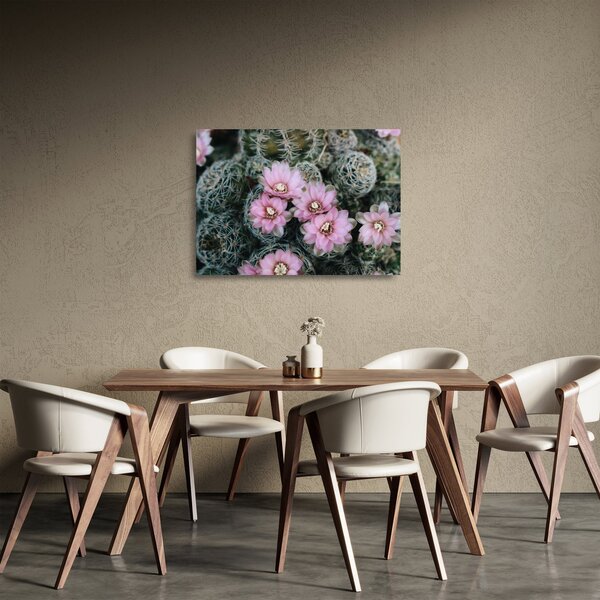Staklena slika cvijeta kaktusa (70x50 cm)